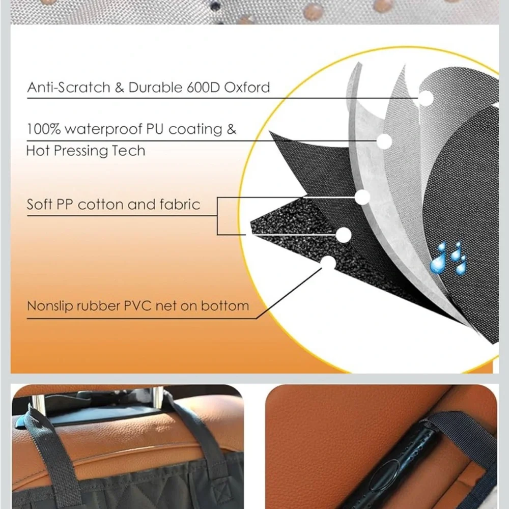 Black Dog Travel seat cover Carrier for Comfortable Journeys